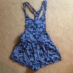 Blue romper overall style size XS